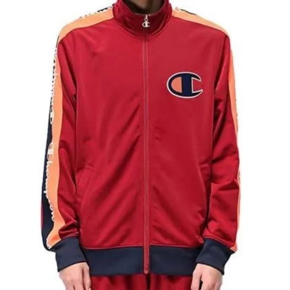 Champion Tricot “C” Logo Track Jacket Colorblock Large - Picture 3 of 7